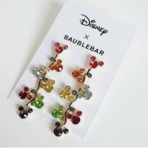 Disney x Baublebar Mickey Christmas light earrings